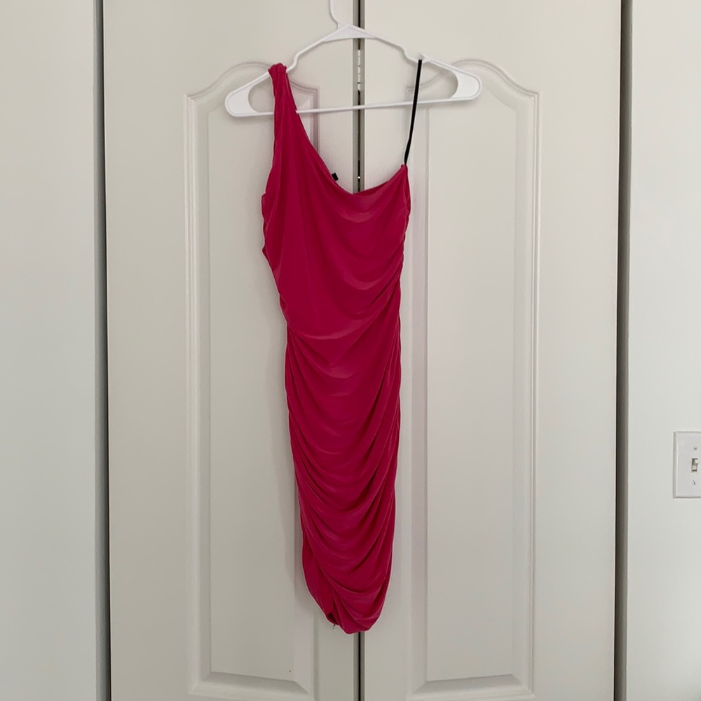 One shoulder mini dress